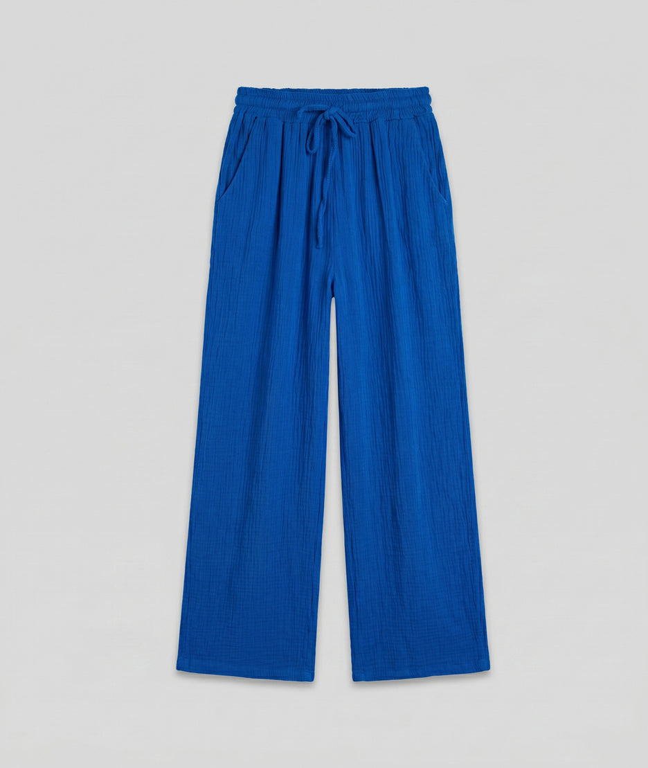 Pantalon Estelle bleu roi face — marque Carnaby