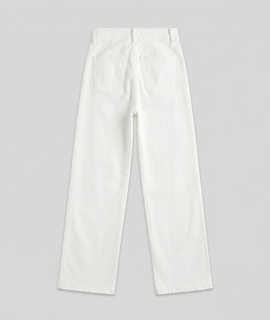 Pantalon Fleurs blanc dos — marque Carnaby
