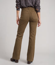 Pantalon wide leg Happy taupe dos - Carnaby