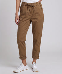 Pantalon Kaina coupe carotte - camel
