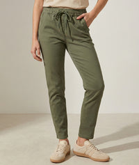 Pantalon Kaina coupe carotte - kaki