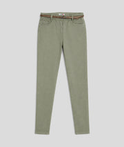 Pantalon Lola avec ceinture sauge face