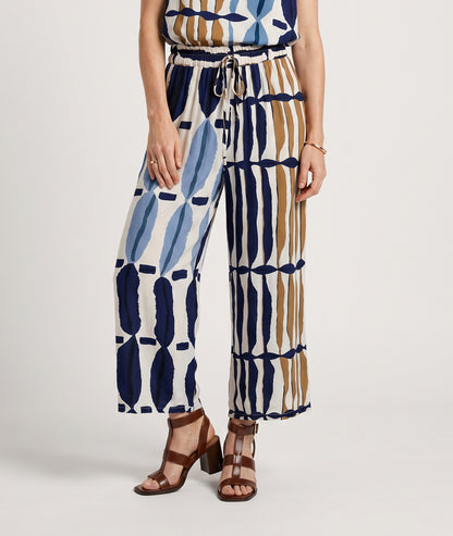 Pantalon fluide Milla bleu face — marque Carnaby