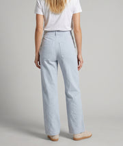 Pantalon Ponra wide leg à rayures bleu dos