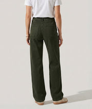 Pantalon Vini flare kaki dos