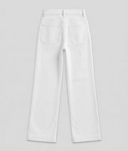 Pantalon Tress flare avec poches carrée blanc dos