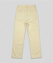 Pantalon Tress flare avec poches carrée jaune dos