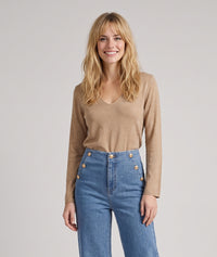 Pull Agile en maille fine - rose