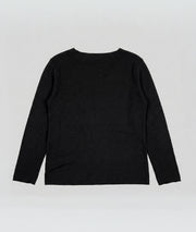 Pull fin manches longues Agile noir face arrière