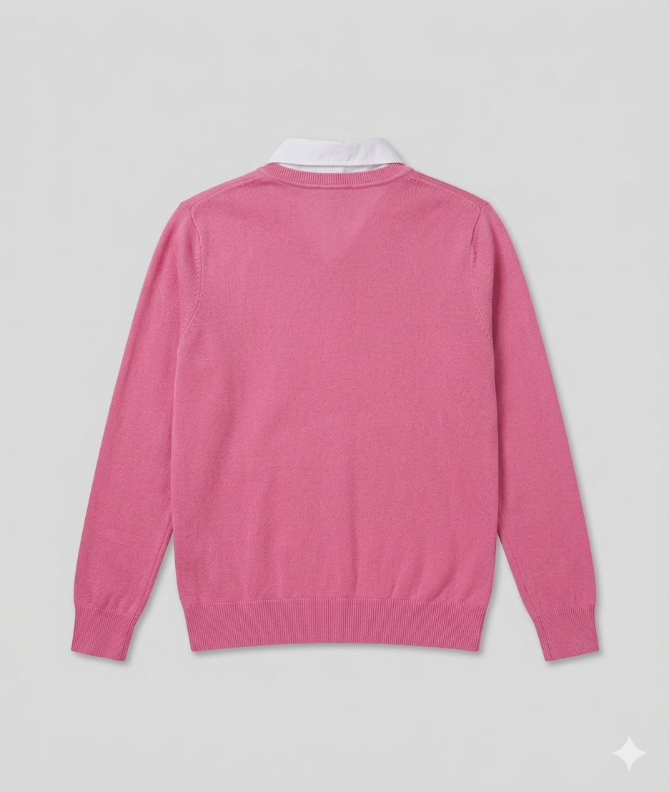 Pull Chemi col chemise fushia dos