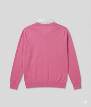 Pull Chemi col chemise fushia dos