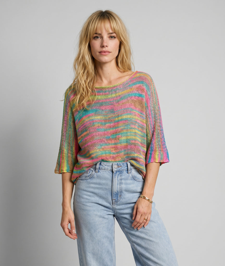 Pull Multi en maille face
