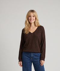 Pull pailleté Ulia - choco