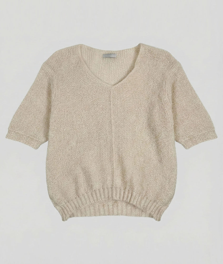 Pull en maille duveteuse Vicky face avant