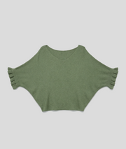 Pull Violyvi manches à volants - kaki
