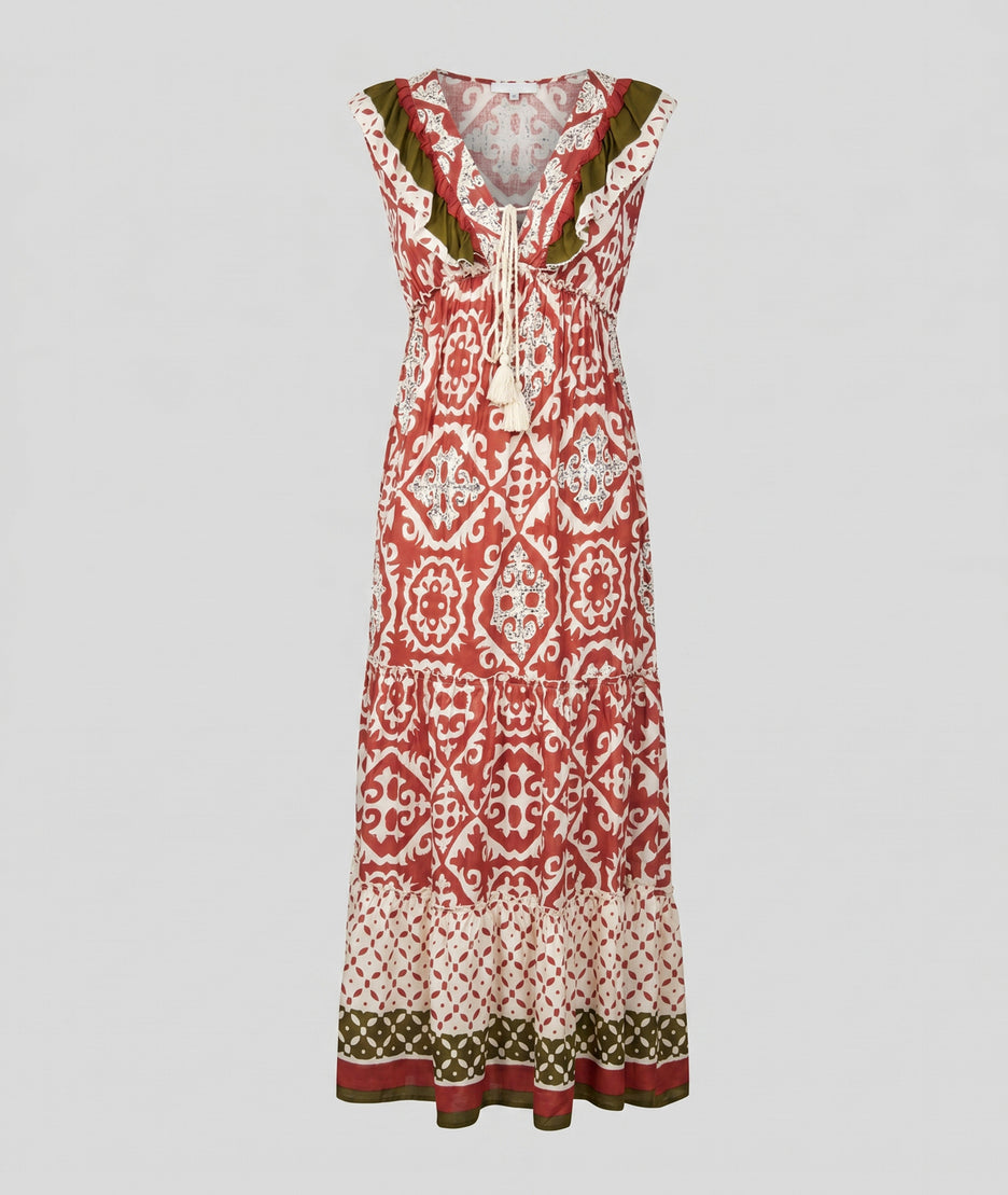 Robe Bali rouge face — marque Carnaby
