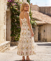 Robe longue Carla - beige face arrière