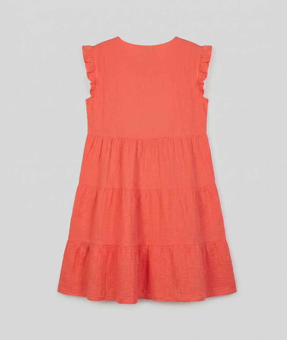 Robe Cyrille corail dos — marque Carnaby