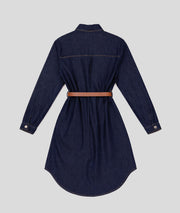Robe Janna chemise à ceinture dos