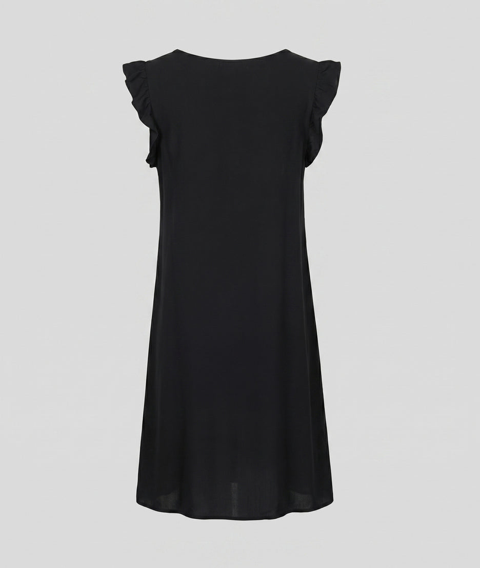 Robe courte Lilouanne fluide - noir