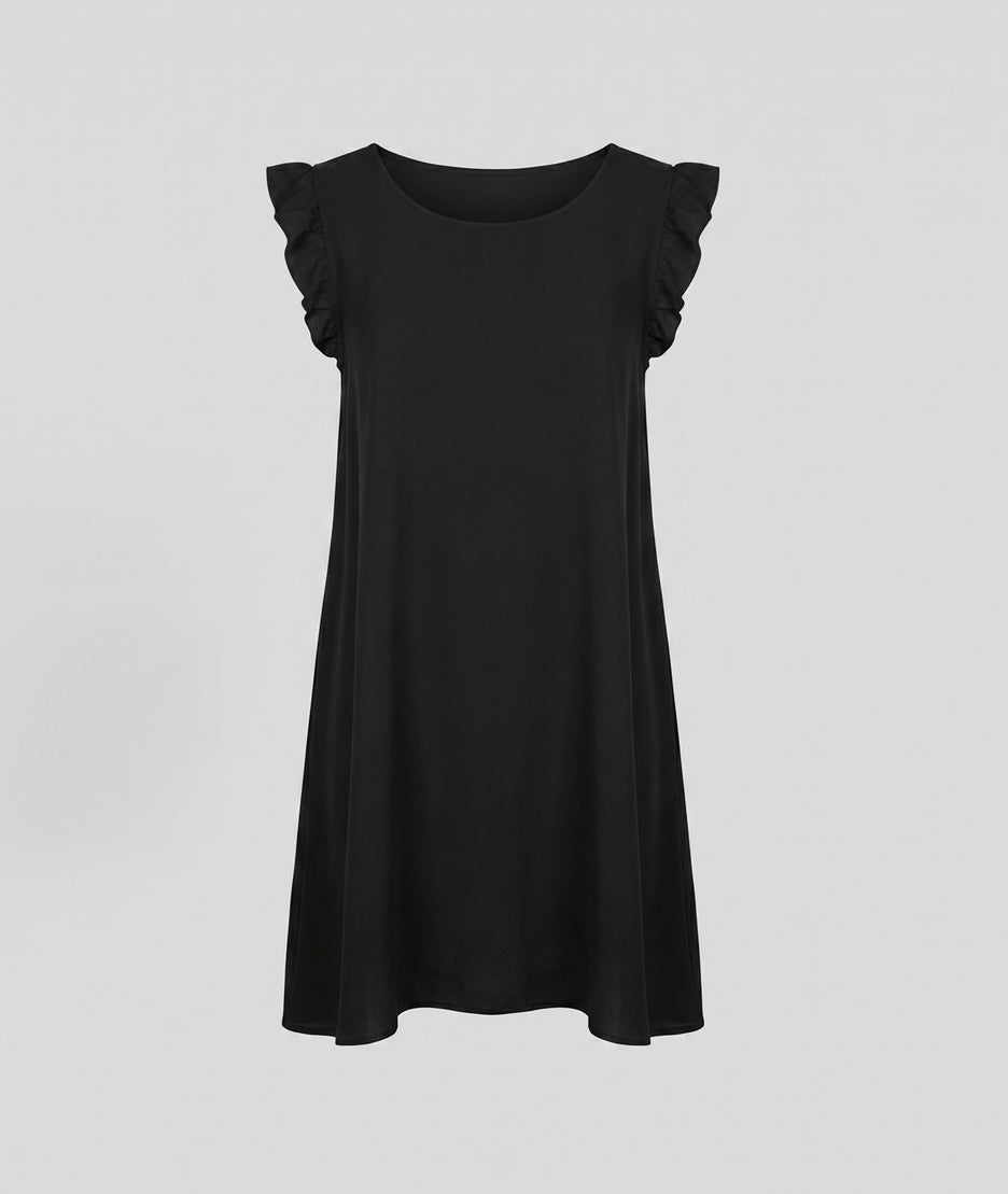 Robe courte Lilouanne fluide - noir