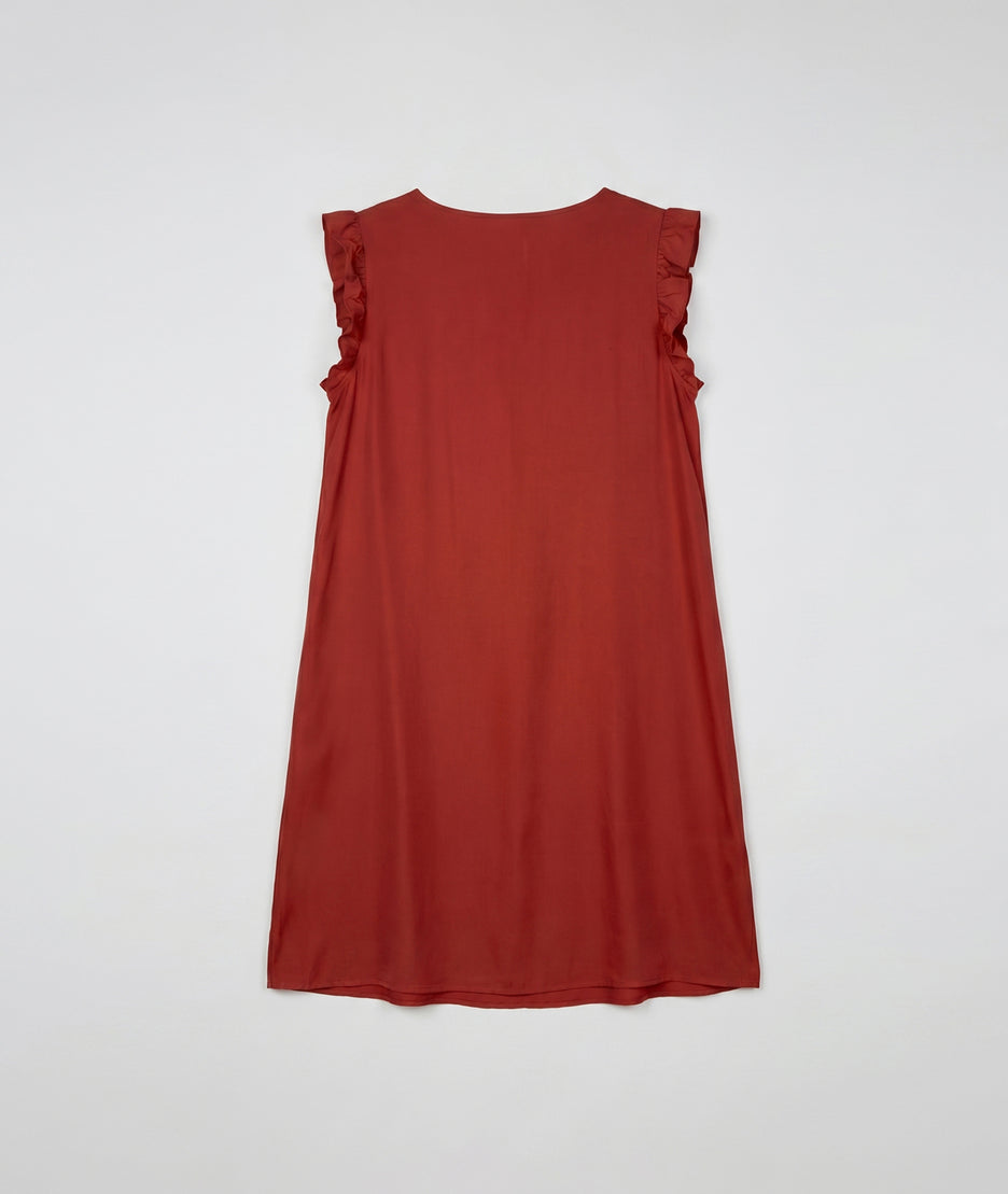 Robe Lilouanne rouge dos — marque Carnaby
