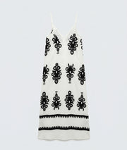 Robe Marla blanc/noir dos — marque Carnaby