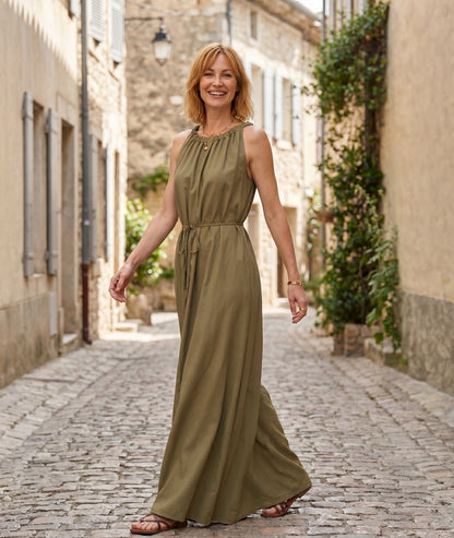 Robe Roma kaki face — marque Carnaby