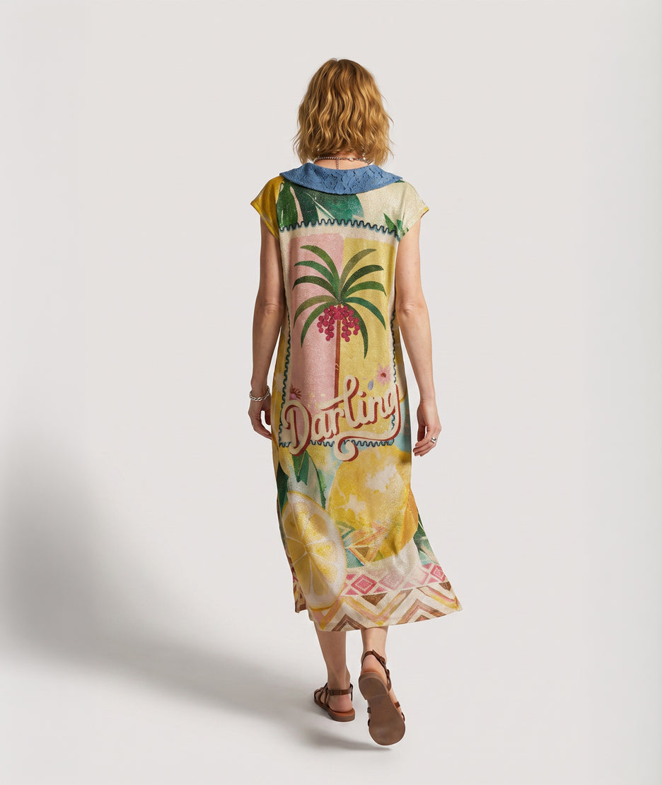 Robe Toscanna longue multi pailletée dos — marque Carnaby