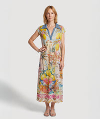 Robe longue Toscanna pailletée - multi