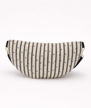 Sac banane à rayures Bisous blanc dos