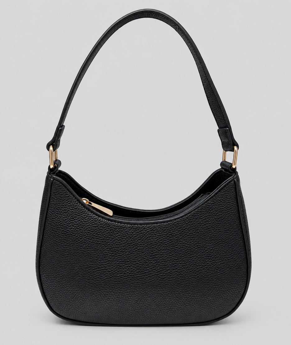 Sac porté épaule Fara noir avec bandoulière