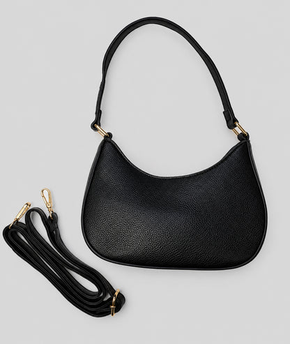 Sac porté épaule Fara noir avec bandoulière