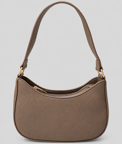 Sac porté épaule Fara taupe avec bandoulière