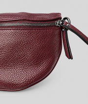 Sac banane Gallia rouge avec bandoulière à motifs