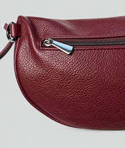 Sac banane Gallia rouge avec bandoulière à motifs