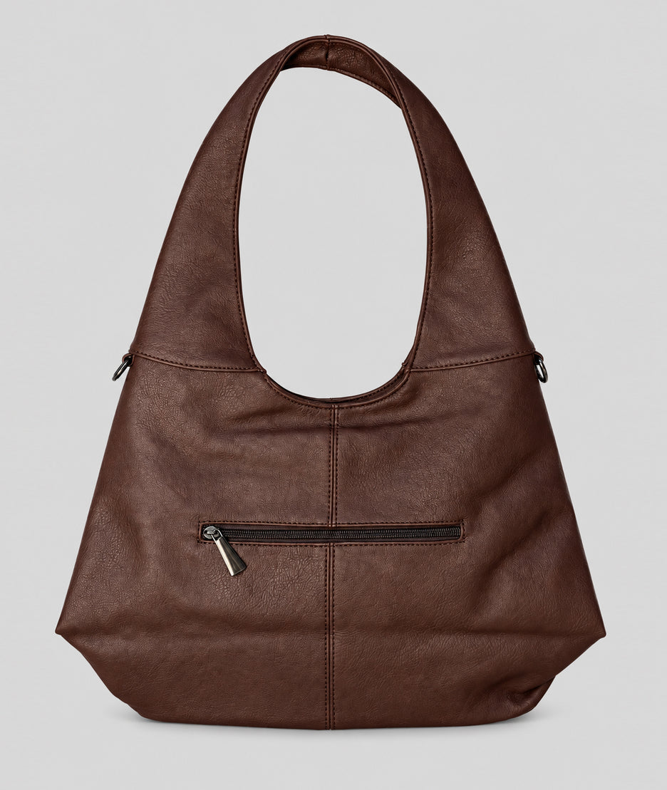 Sac hobo femme Gloria choco en similicuir