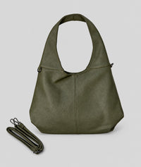 Sac hobo similicuir Gloria - kaki