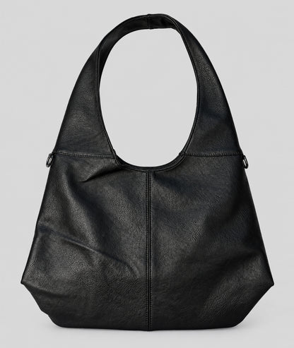 Sac hobo femme Gloria noir en similicuir