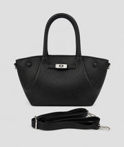 Sac cabas Palco noir avec anses et bandoulière — marque Carnaby