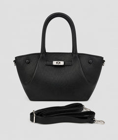 Sac cabas Palco noir avec anses et bandoulière — marque Carnaby