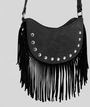 Sac Western à franges noir face avant