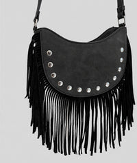 Sac Western à franges - noir