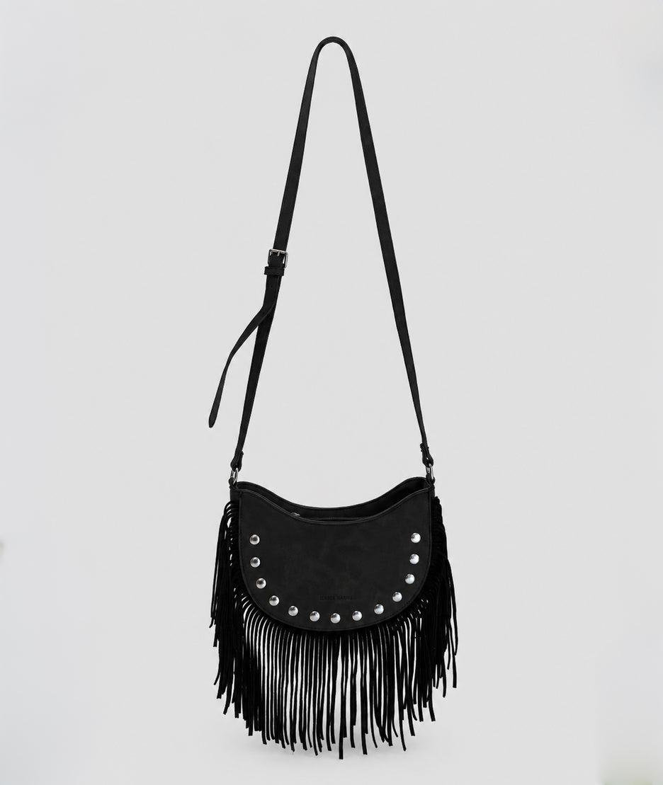 Sac Western à franges noir avec anse