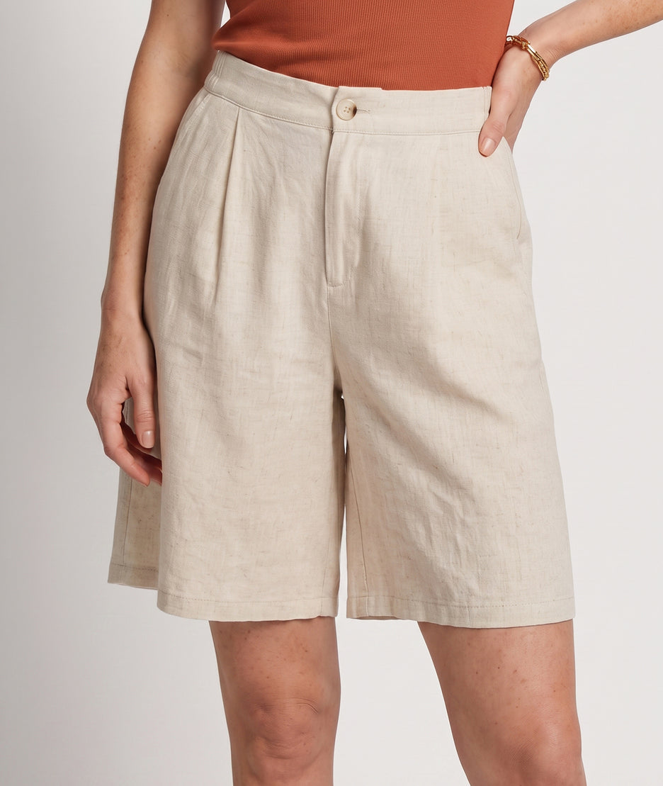 Bermuda Melodie beige face — marque Carnaby