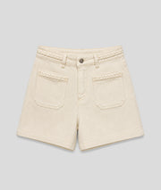 Short taille haute Ress écru face — marque Carnaby