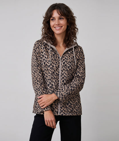 Trench réversible Léa léopard - beige