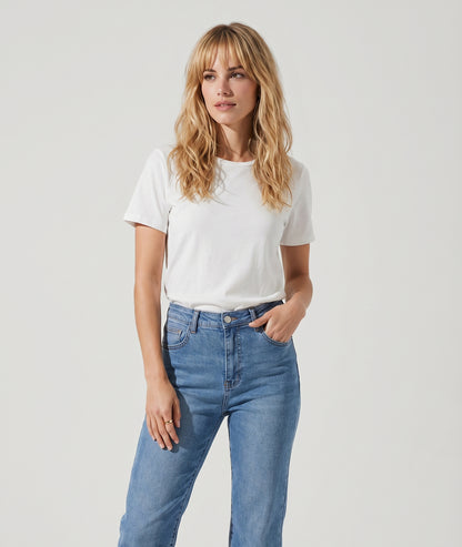 T-shirt Adrianna uni blanc face