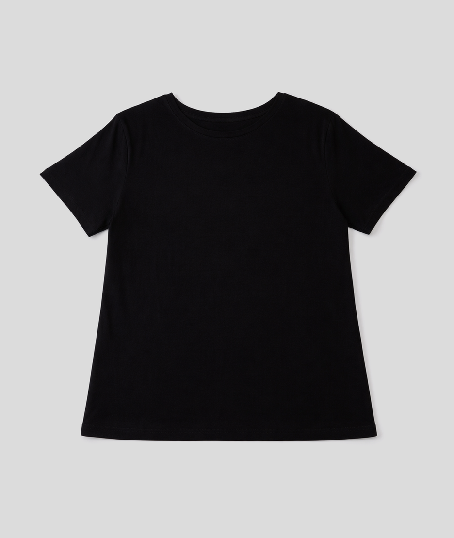 T-shirt Adrianna uni - noir