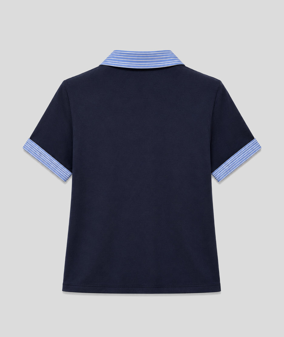 T-shirt Cécile marine dos — marque Carnaby